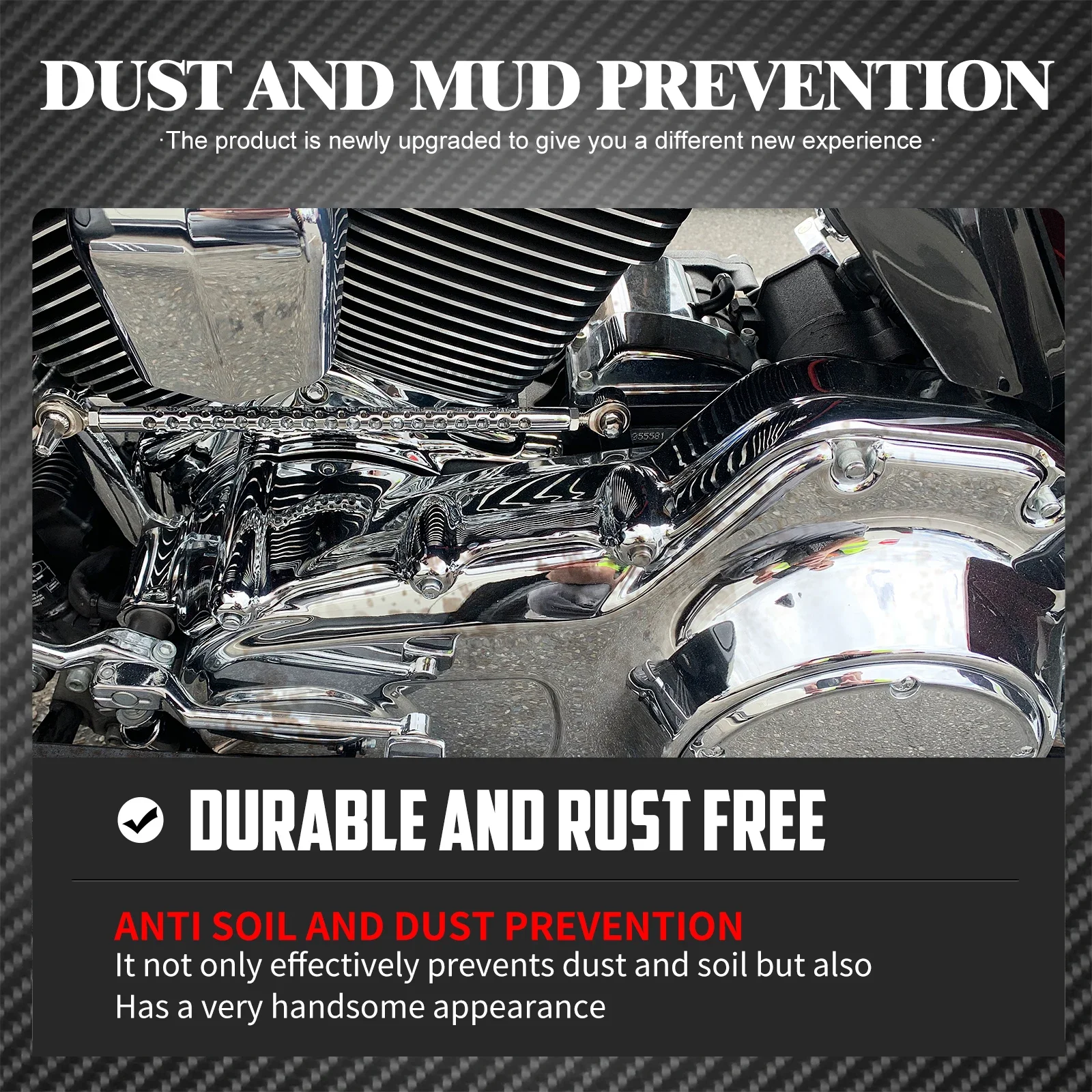 Motorcycle Chrome Inner Primary Cover Trim Caps For Harley Touring