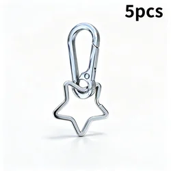 Versatile Keychain Buckle with Secure Clip for Effortless Access to Keys (Pentagram 5pc)