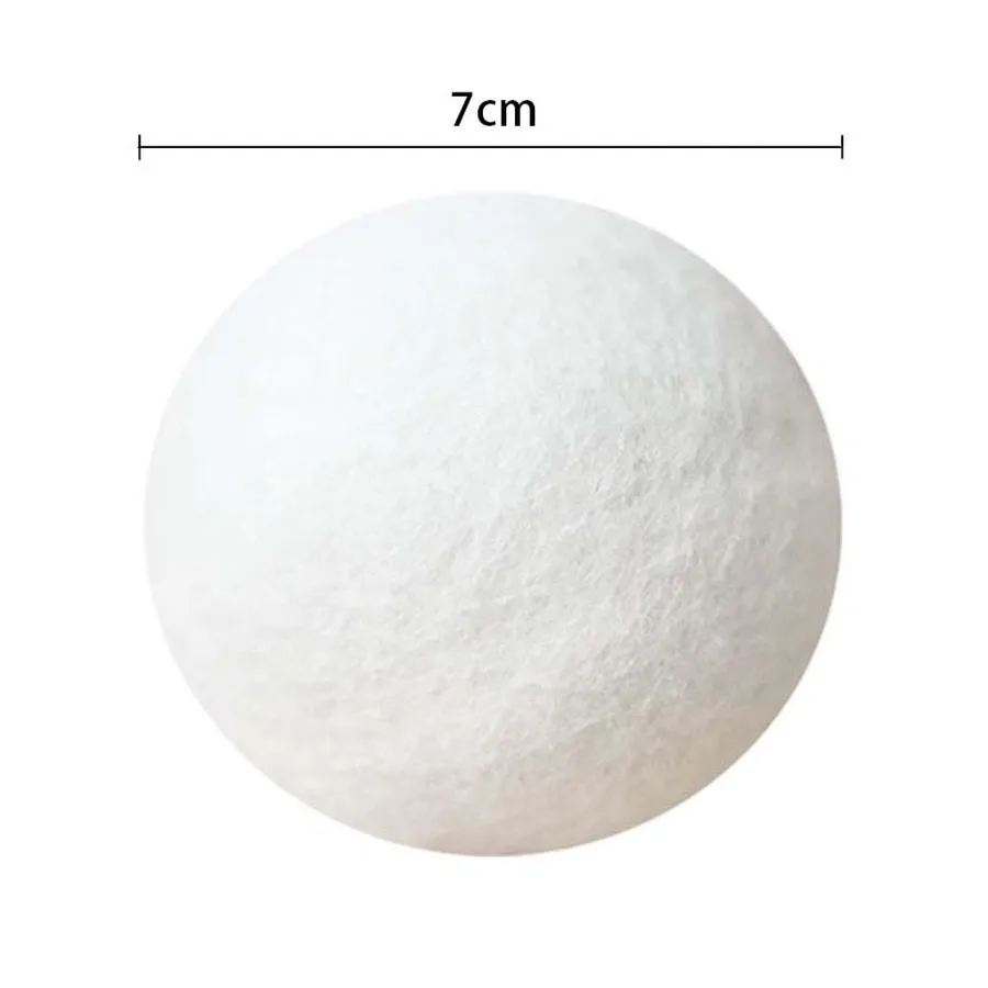 7cm Wool Dryer Balls Reusable Softener Laundry 7cm Laundry Ball Home Washing Balls Wool Dryer Balls Washing Machine accessories 5