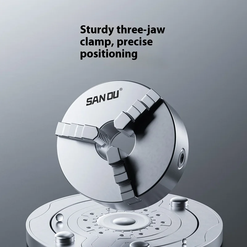 SANOU K11 수동 3조 척 셀프 센터링 선반 공작기계 CNC 워크홀딩 클램프 3조 정밀 터닝 척
