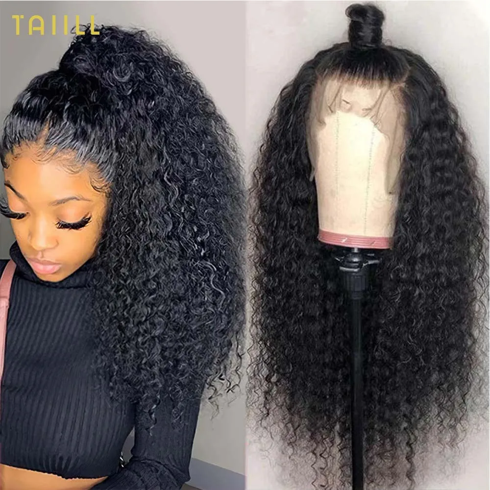 

Glueless Deep Wave 360 Lace Wig Human Hair Pre Plucked 13x4 Lace Front Human Hair Wigs 13x6 Lace Frontal Wig Nature Color Taiill