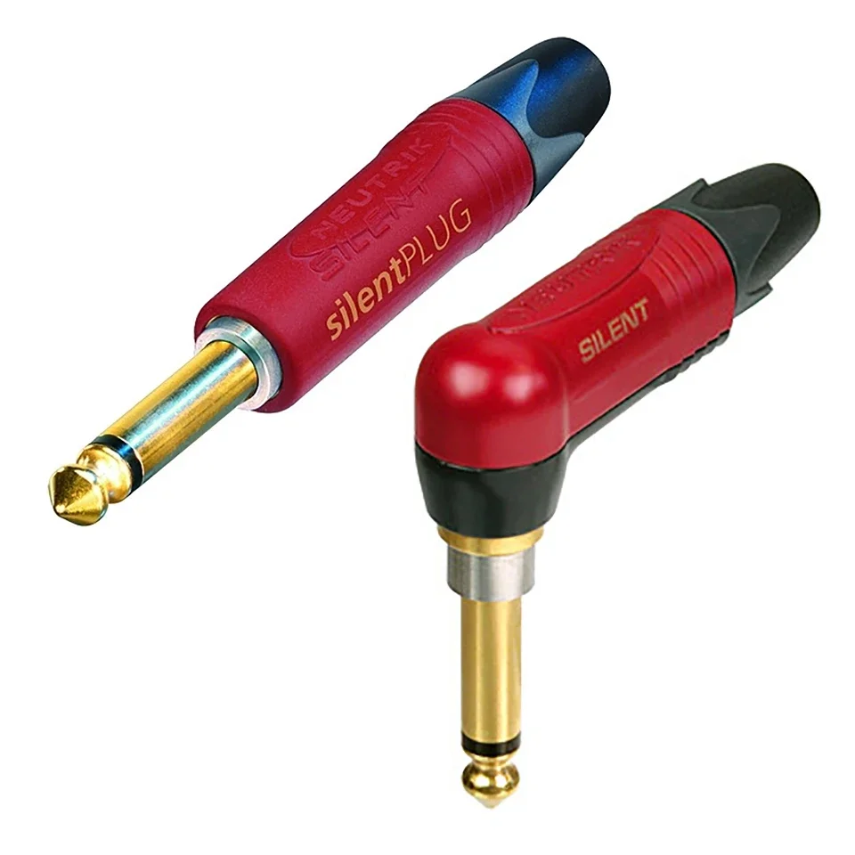-Svizzera Neutrik Npr2X/Np2X-Au-Silent 6.5Mm Angolo 1/4 "Strumento Professionale (Chitarra) Spina, Contatti Placcati Oro