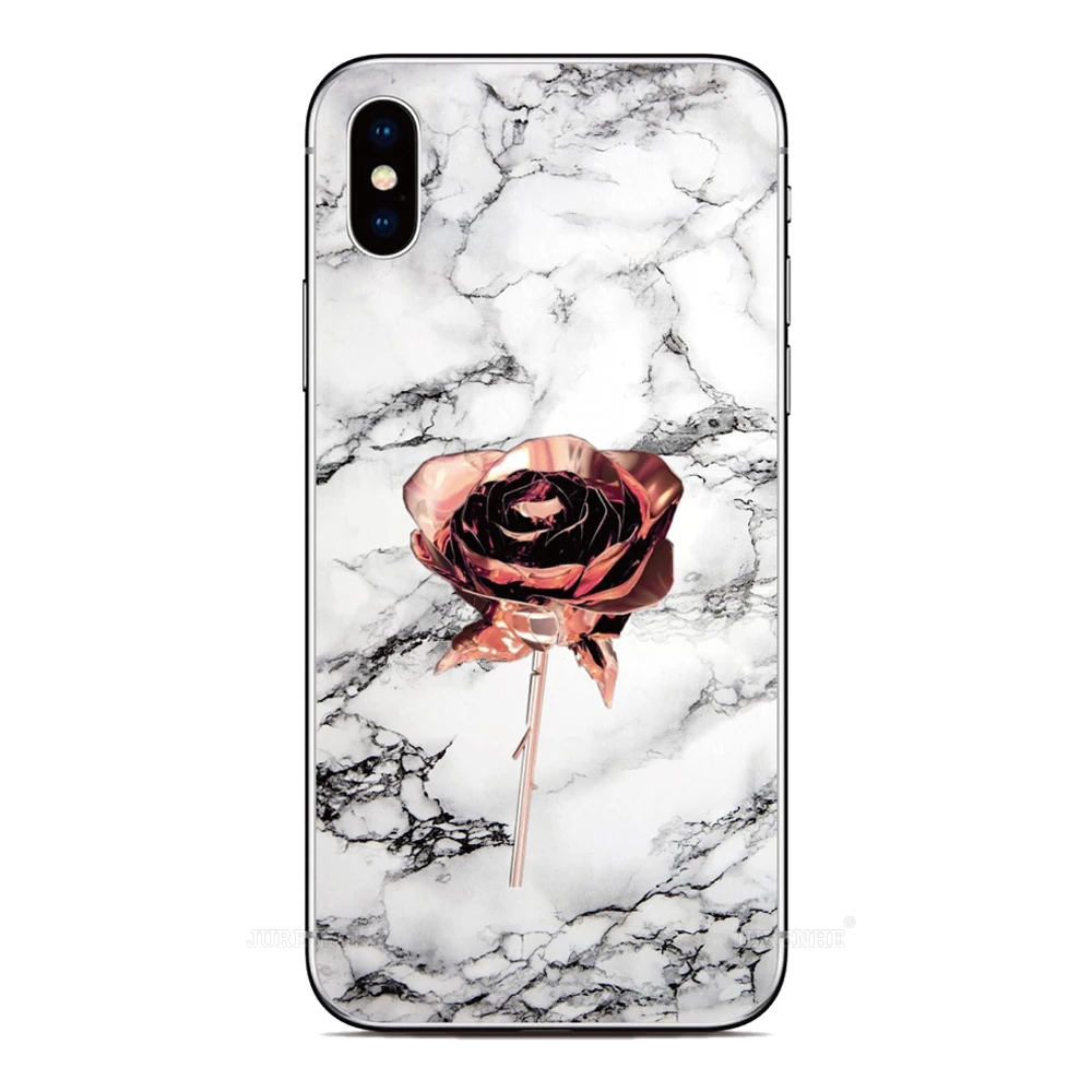 Flower Marble Design Phone Case - Elegant and Durable Protective Cover