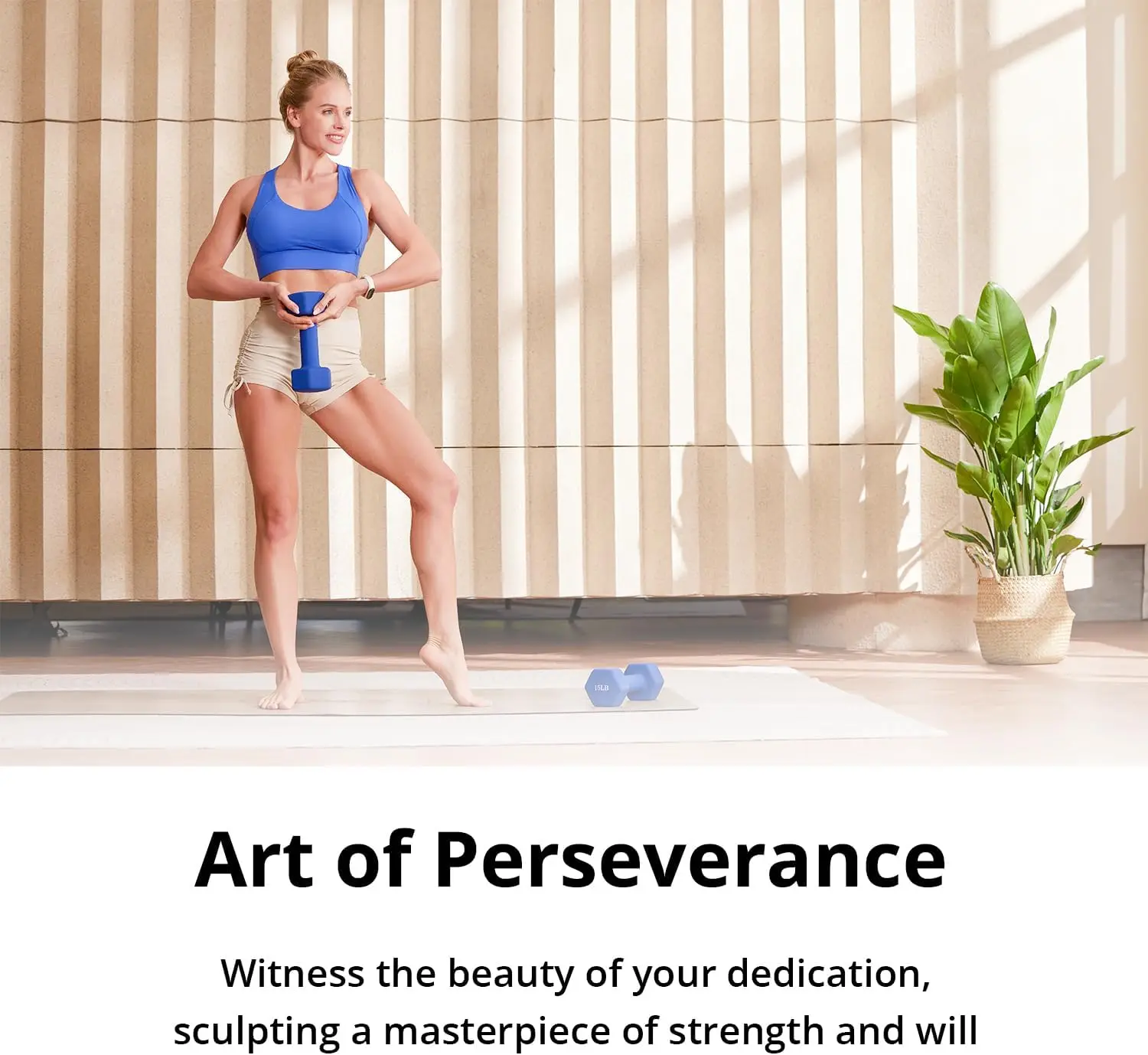 2-Piece Anti-Slip Dumbbell Set (1–15 LB Options) 6