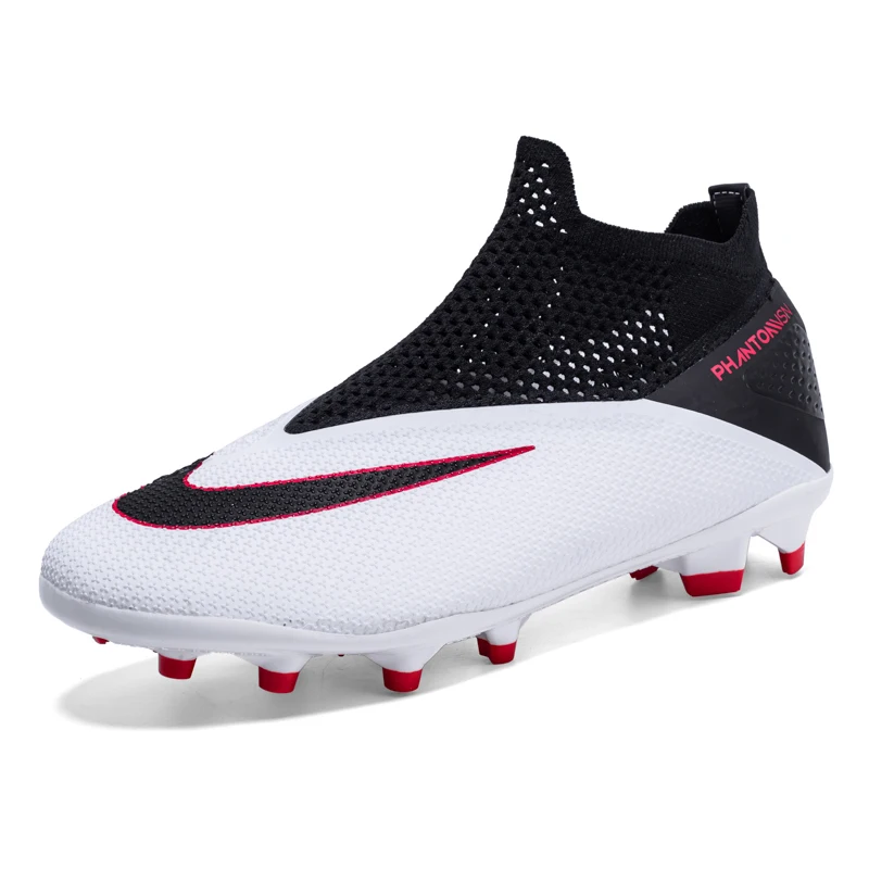 Herenlaarzen, hoge antislip-grastrainingsvoetbalschoenen voor kinderen, ultralichte grote sportschoenen_voghion.com
