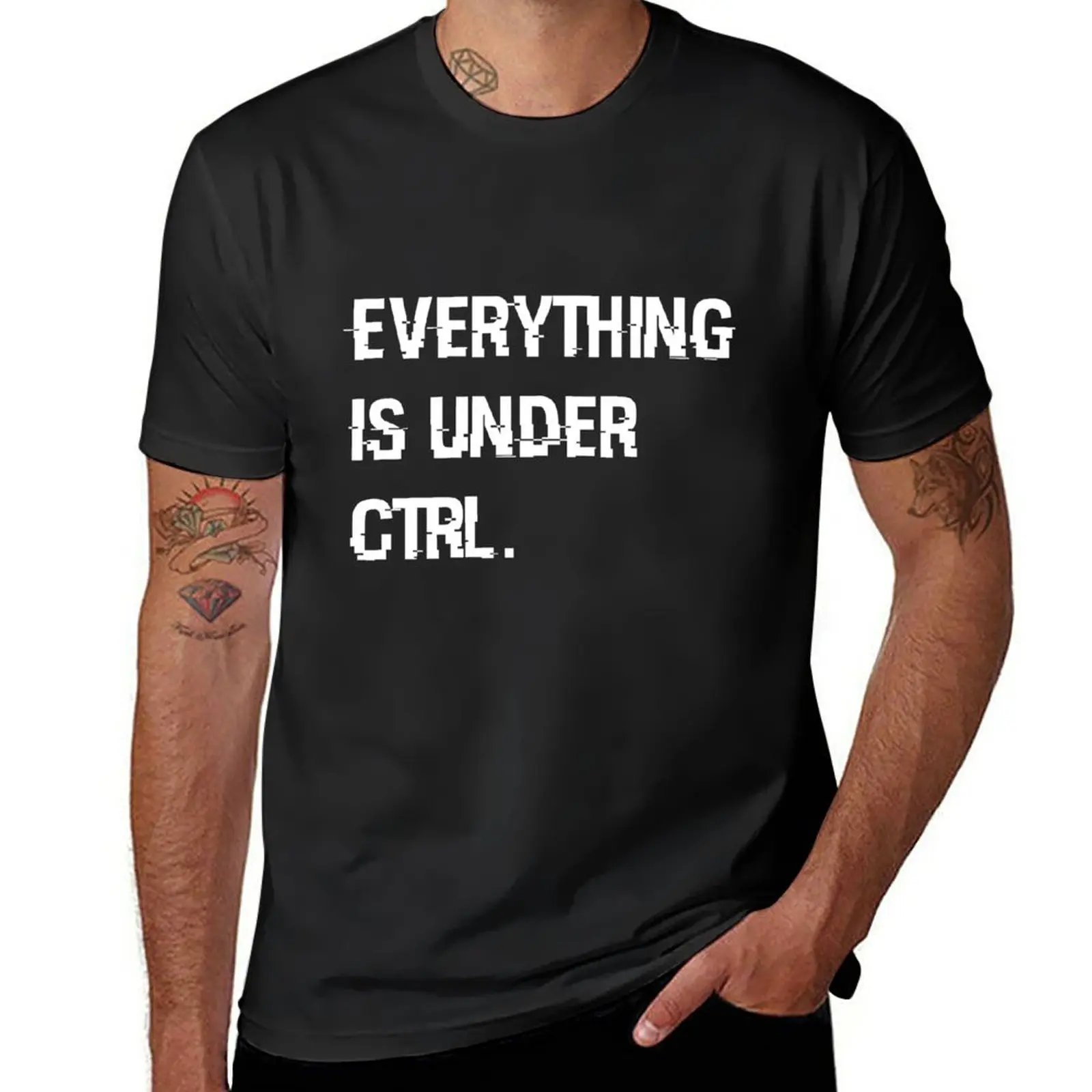 

Новинка под клавишами «Ctrl». Футболка мужская с принтом животного, модная смешная рубашка в Корейском стиле, оверсайз