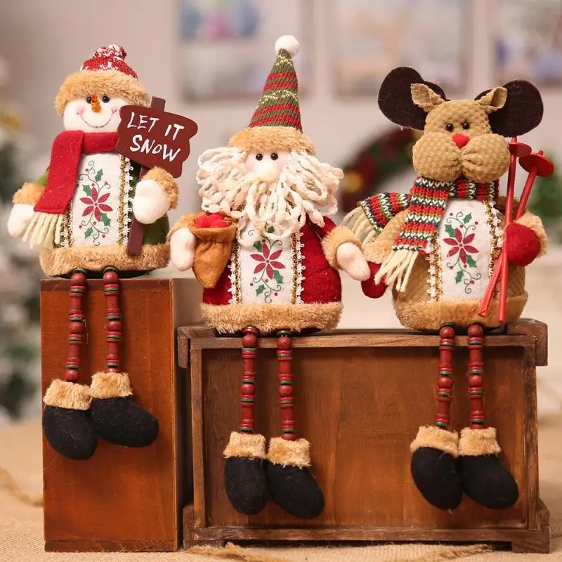 New Christmas Dolls Tree Decor New Year Ornament Reindeer
