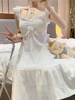 Sweet Pure Desire Sle Women's Spwear Set with Chest Pad Strap Home Clothes Long Dr V-ne Summer New Arrival - Image 2