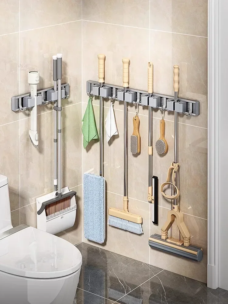 Mop and Broom Organizer Mop Holder Rack 