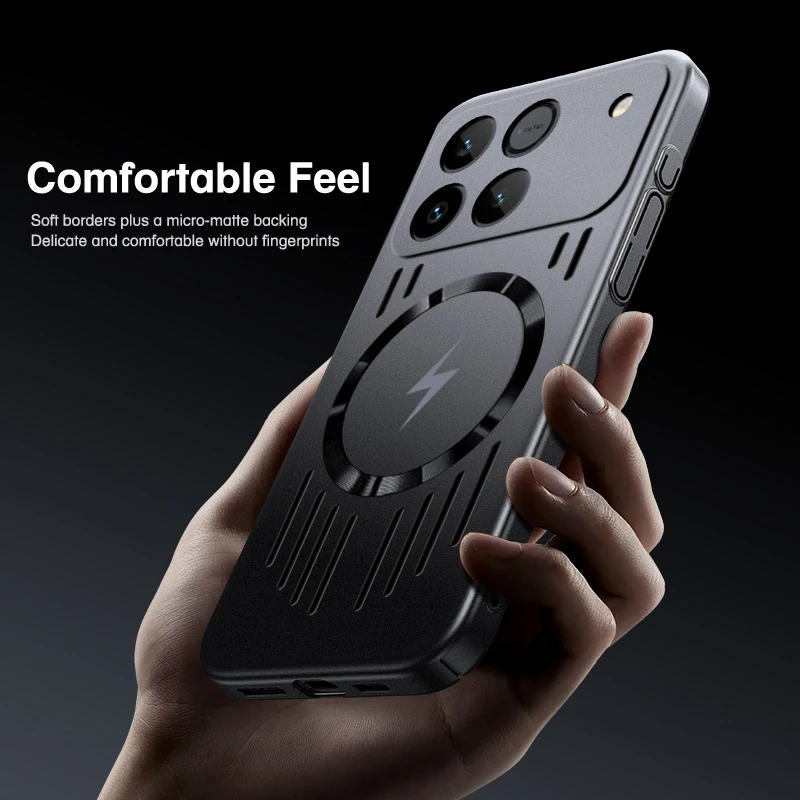 Ultra-Thin Magnetic Heat Dissipation Metallic Paint Hard Case