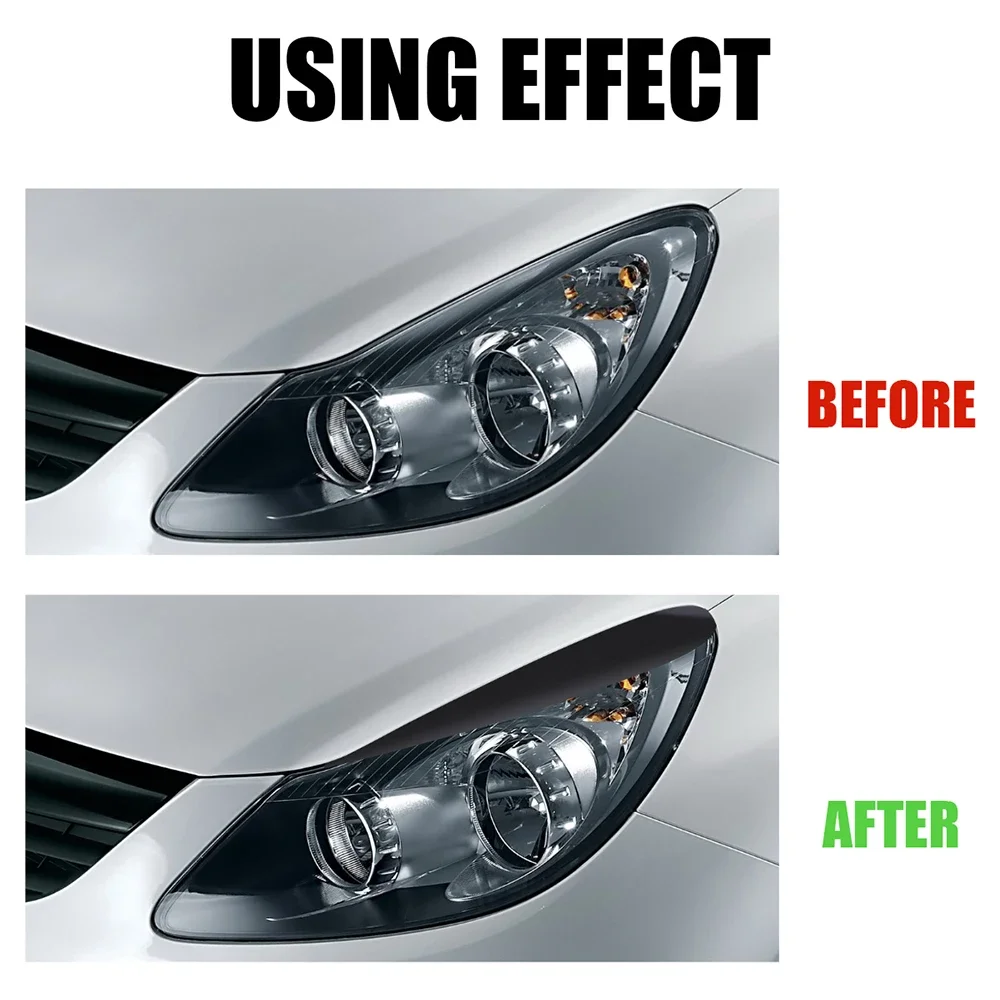 Sleek Headlamp Eyebrow Spoilers - Stylish Car Accessory