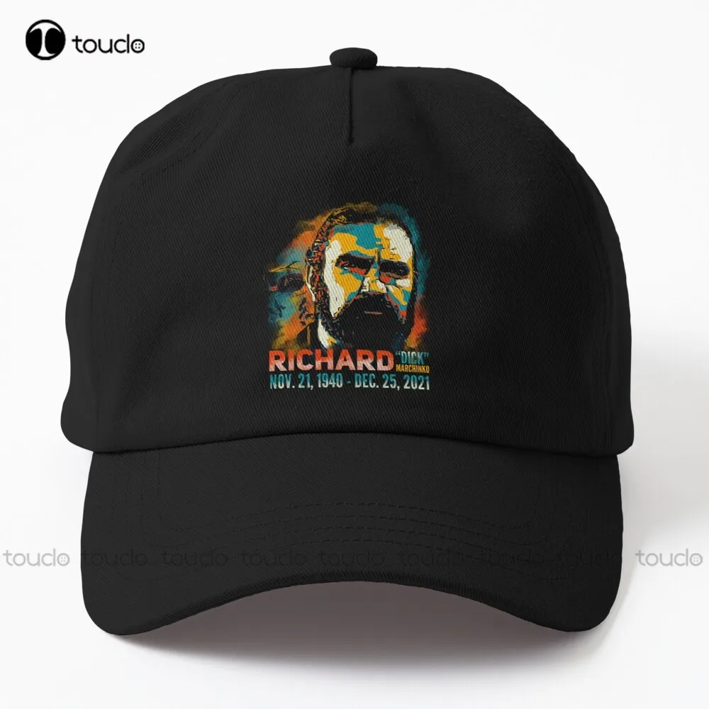 

Richard “Dick” Marcinko Tribute Dad Hat Cool Hats For Men Comfortable Best Girls Sports Denim Color Cotton Denim Caps Harajuku