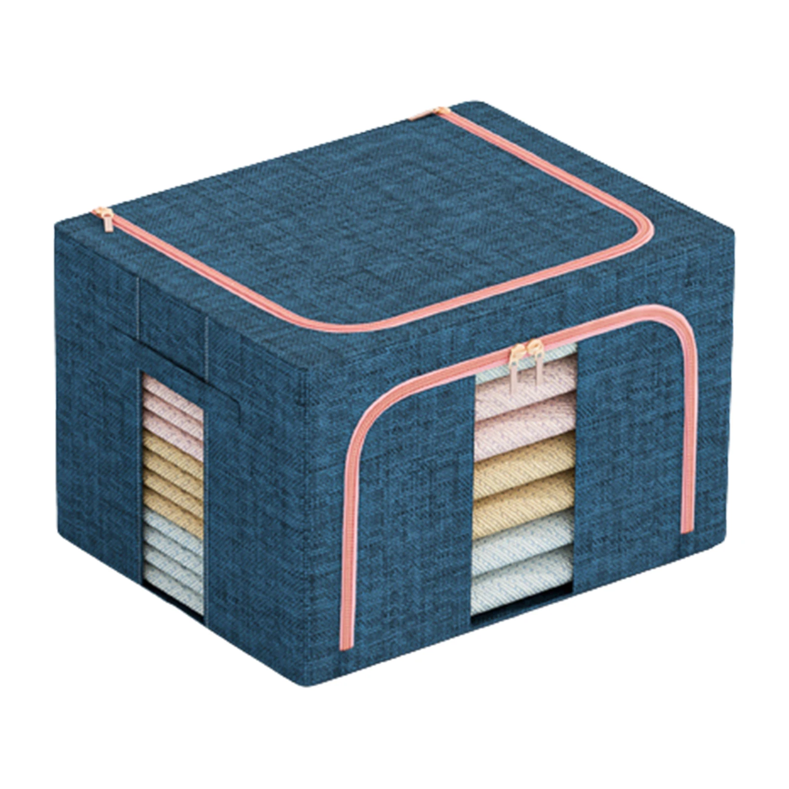 

Контейнеры для хранения со стальной рамой под кроватью, органайзер, коробка для хранения для толстых зеркальных постельных принадлежностей