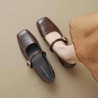 2024 Spring and Autumn Women's Fashion Shoes Korean Style Party and Work High Heels Ladies Mary Jane Casual Shoes 41-43 1