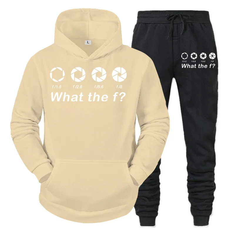 thumbnail image 1 of Conjunto de 2 piezas de sudadera y pantalones básicos y divertidos para fotógrafos para hombres 2024, ropa deportiva a juego para viajes con cámaras DSLR para amantes de los hombres, 1 of 5
