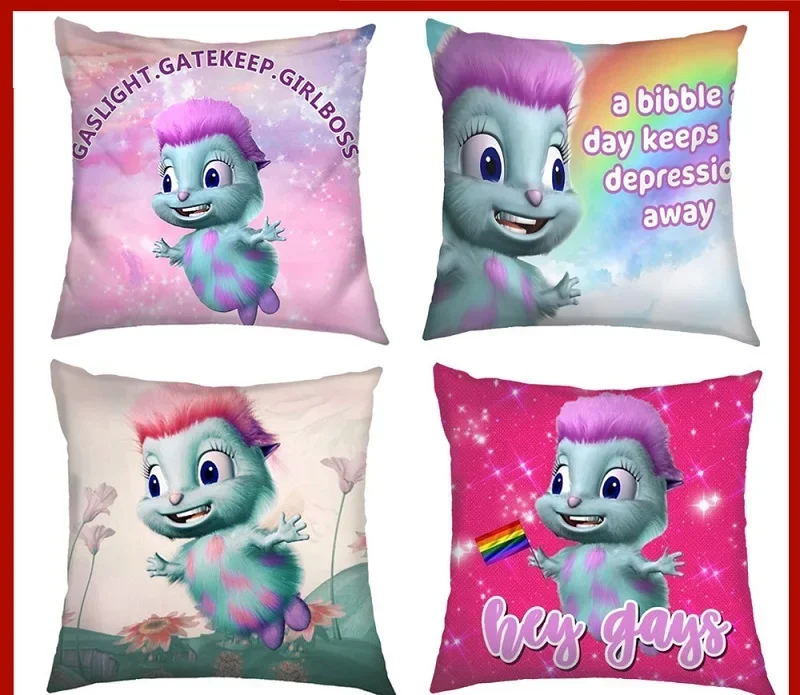 Bibble Meme Throw Pillow Case Cushion Cover 45x45cm Pillow Cover Decorative Pillows For Sofa Pillowcase