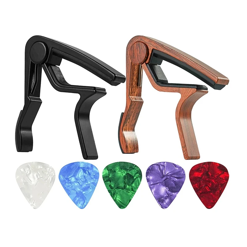 

Гитарный каподастр 2 шт. для акустической и электрической гитары с комплектующими для гитары