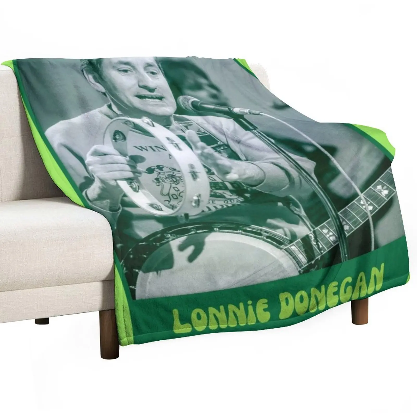 

New Lonnie Donegan Throw Blanket Flannels Blanket Camping Blanket