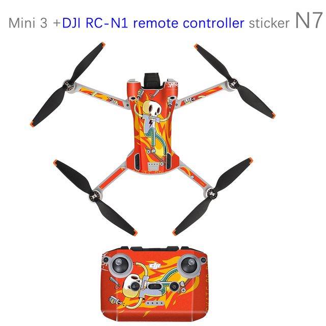 Stickers for DJI Mini 3 Pro Skin Scratch Resistant Waterproof for DJI RC Remote Control Sticker Accessories