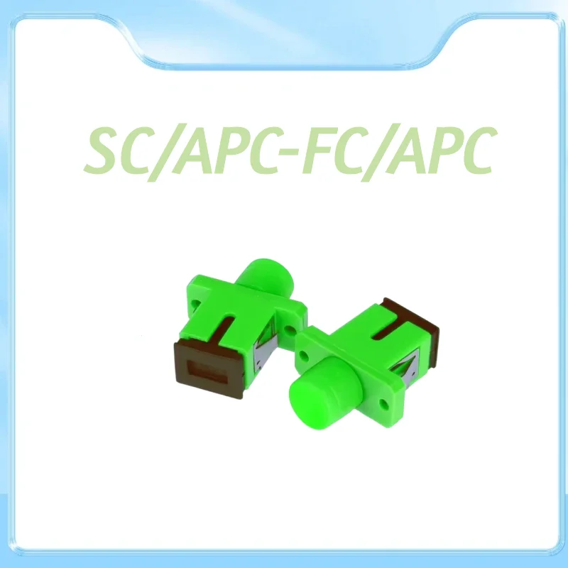 

Fiber optic coupler SC APC-FC APC fiber optic flange connector square turn round head telecom grade fiber optic adapter