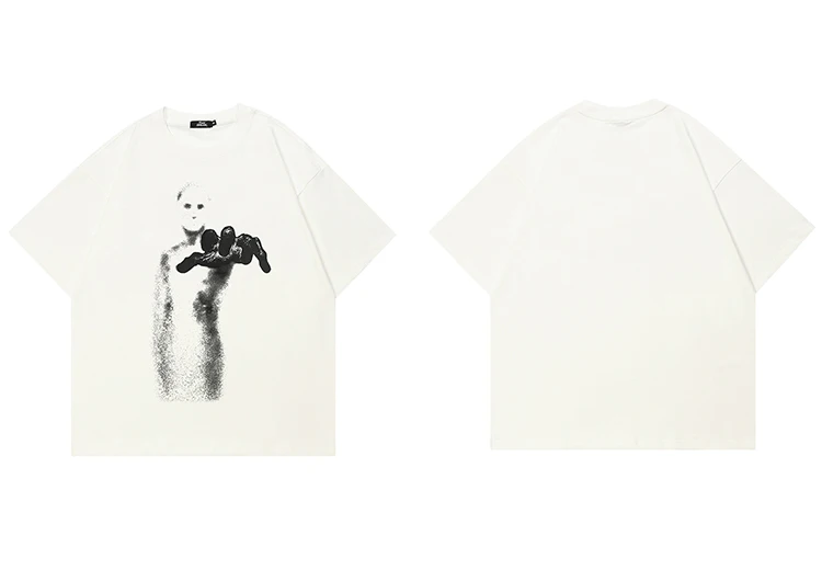 Grainy Shadow Graphic T-Shirt Sb688e4801eb7480d904ce3fe827fa555Z