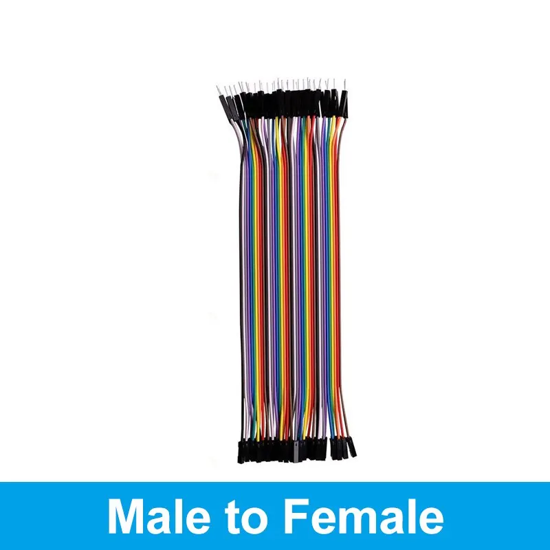 40-Pin 20cm Dupont Jumper Wire Set – Male-to-Male, Female-to-Male, Female-to-Female Cable Kit