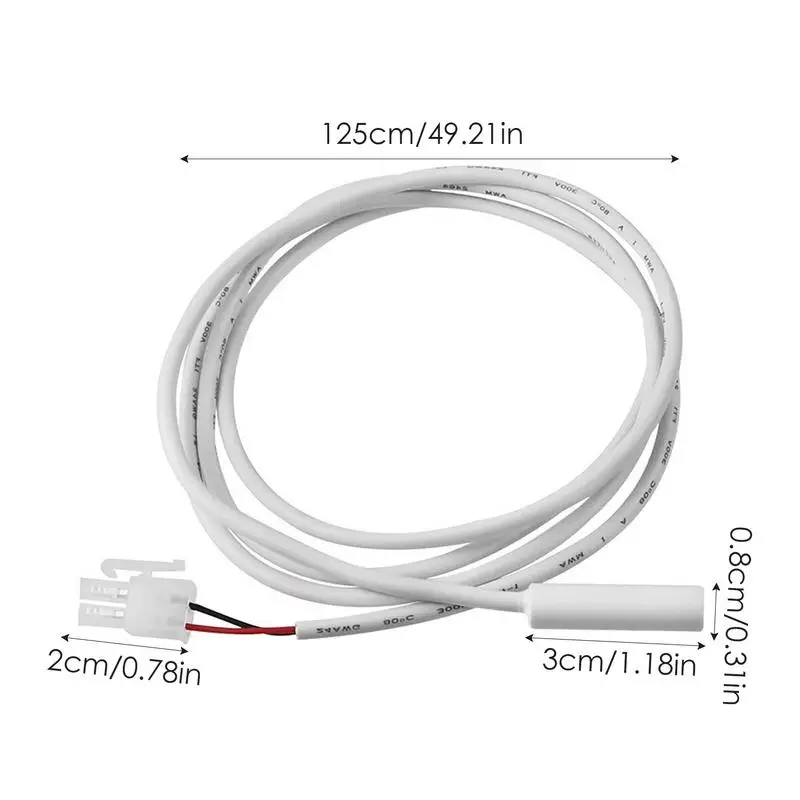 Refrigerator Defrost Thermostat Wear-Resistant Thermostat Replacement Refrigerator Thermistor Insulated Quick Response images - 6