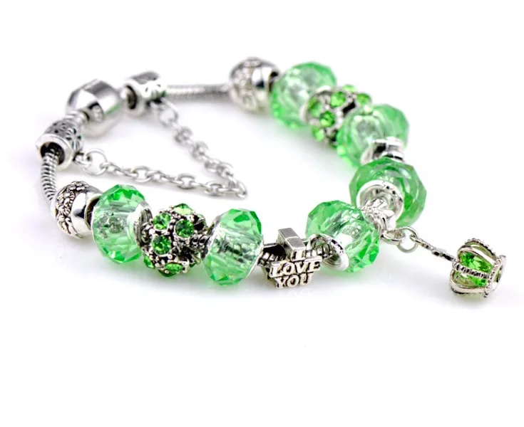 

watchMK 6758mm Customized Bangle for Woman Elegant Fruit Animal Heart Charm Pandora Bracelet Girls Birthday Gifts