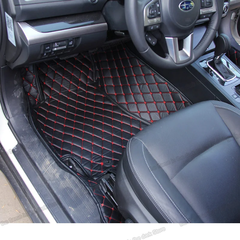 leather car floor mats for subaru outback 2009 2010 2011 2012 2013 2014 2015 2016 2017 2018 2019 legacy mat carpet interior image_1