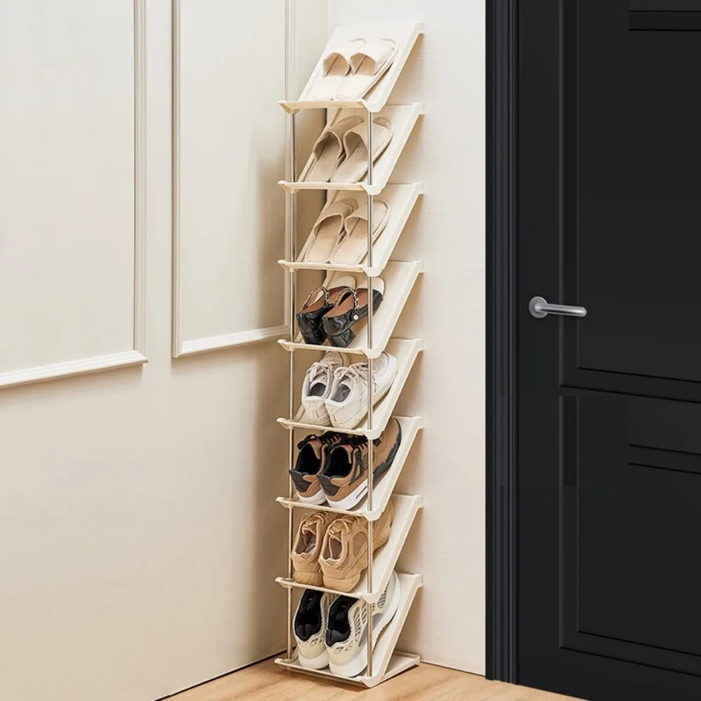 Living Room Multi-Layer Shoe Rack Entry Shoes Racks For Home Use Household Stackable Simple Shoe Shelf Wall Corner Shoes Cabinet