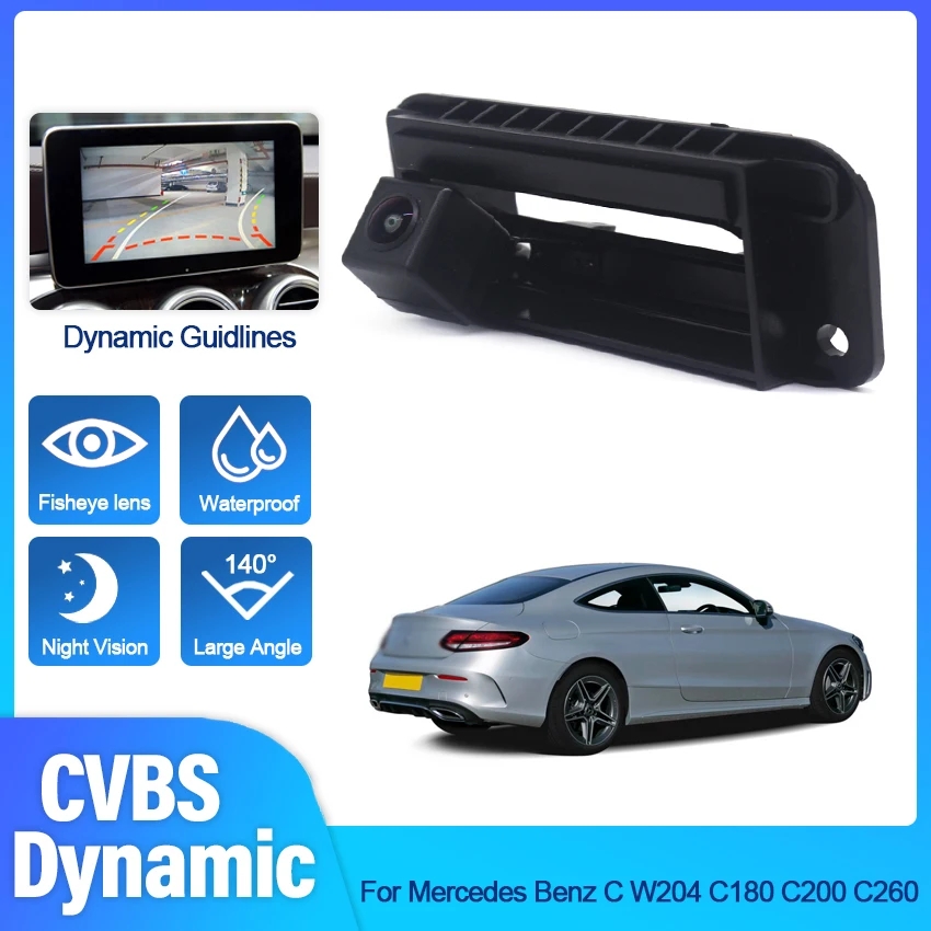 

Trunk Handle Backup Camera CCD Car Rear View Camera Reverse Parking Camera For Mercedes Benz C W204 C180 C200 C260 Night Vision