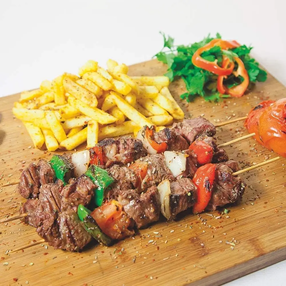 Skewers, 8 Inch Bamboo Sticks 100pcs BBQ Kabob Skewers,Chocolate Fountain, Cocktail, Art, Craft, Set of 100 Pack