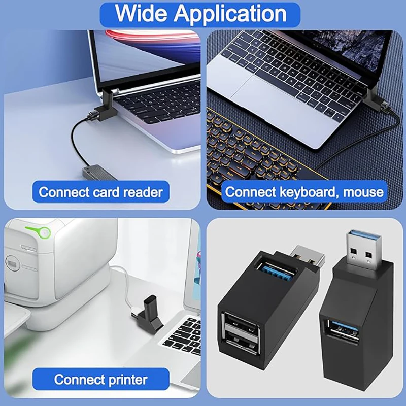 USB 3.0 어댑터 허브 미니 스플리터 박스 1-3포트 고속 USB 2.0 확장기 PC 노트북 U 디스크 카드 리더용