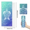 Microfiber Beach Towel Absorbent bath towel big Quick-drying sunscreen for Adults Travel Swimming Pool Blue Turtle Pattern 27*55 3