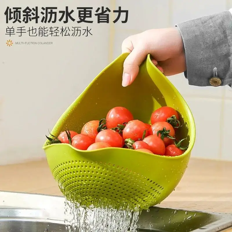 Rice Washing Filter Strainer Basket Colander Sieve Fruit Vegetable Bowl Drainer Cleaning Tools Home Kitchen Kit Kitchens Tool