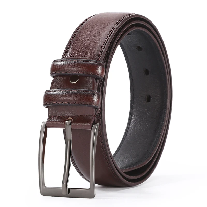 

PU Leather Belt Male Fashion Leather Belt Male Black Strap Luxury Pin Buckle Men's Belt Ceinture Homme