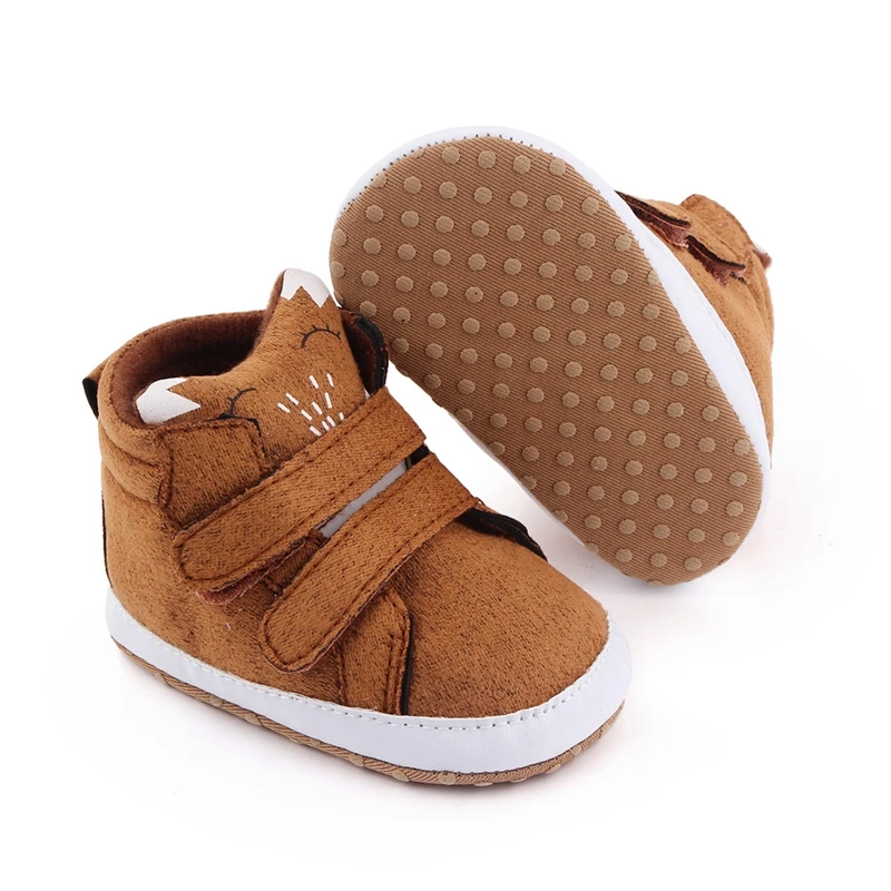 Baby Boots Infant Boys Soft Sole Booty Toddler Trainers Cute Cartoon Bear Panda Fox Boots For 1 Year Newborn