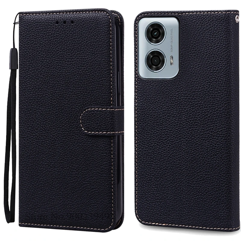 Leather Wallet Flip Case for Moto G24 Power – Stylish Protective Cover