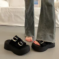 Sandales explosives Rome pour femmes, tendance, niveau d'apparence élevé, chaussures de plage d'été en toile pour loisirs, offre spéciale, nouvelle collection 2025 6