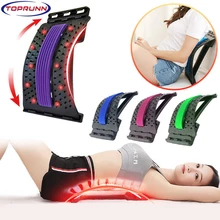 

TopRunn Magnetotherapy Multi-Level Adjustable Back Massager Stretcher Waist Neck Lumbar Cervical Spine Support Pain Relief