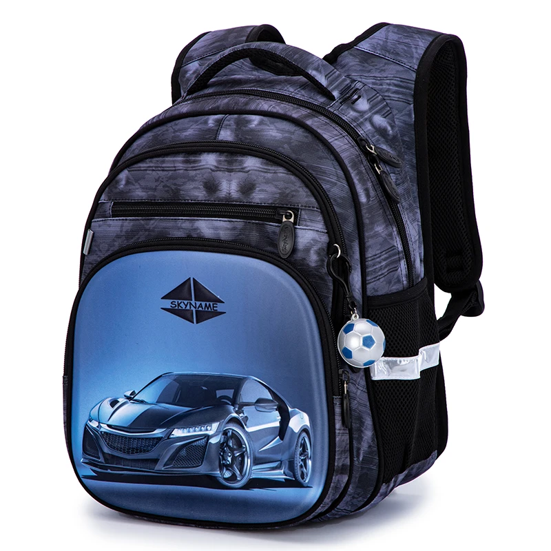 Cartoon Orthopedic School Backpacks Boys Car Double Shoulder Bags Children Primary Grade 1 Students Bookbag Mochila Infantil 2