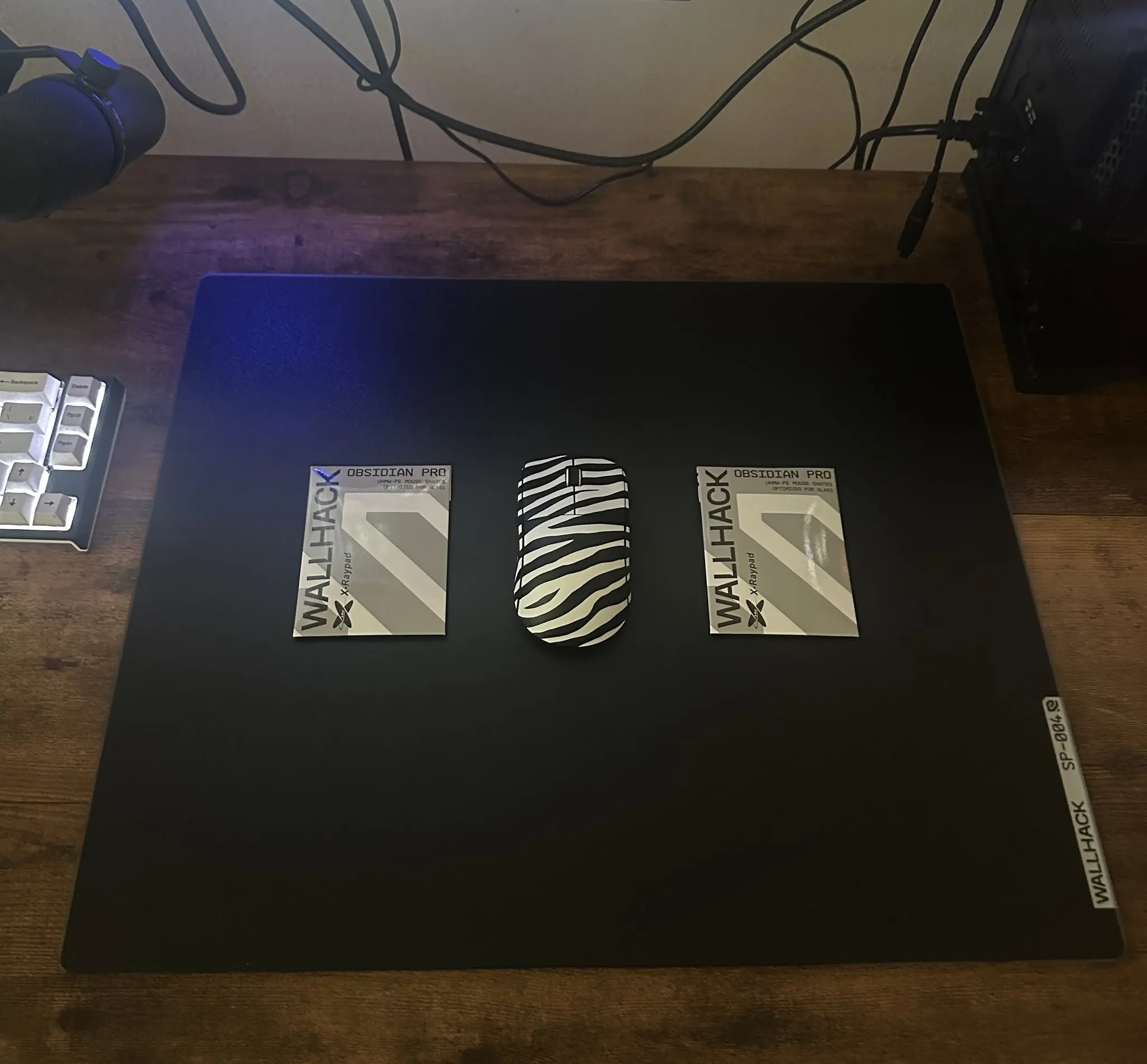 Wallhack-x-raypad Obsidian Pro UHMW-PEユニバーサルドットマウス 