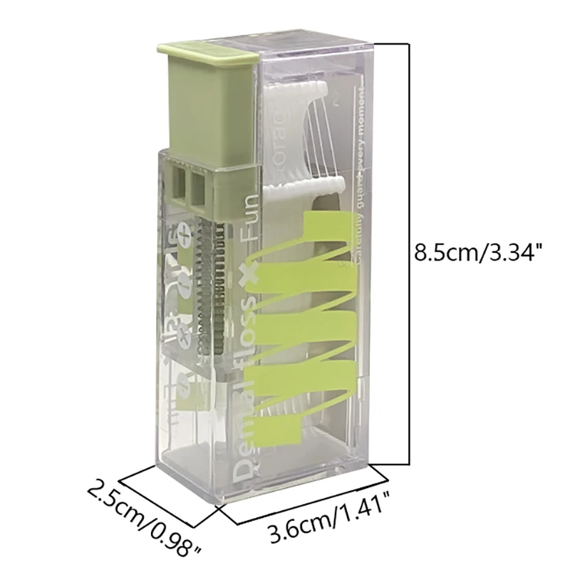 휴대용 자동 치실 보관함, 치실 디펜서, 충전식 이쑤시개, 구강 위생 관리, 10 개