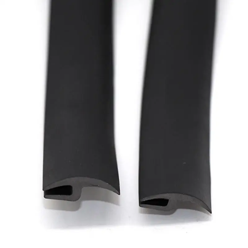 Car Seal Strip For Windshield Reduce Noise Front Windshield Weather Stripping Rubber Flexible H Type Smooth Surfaces