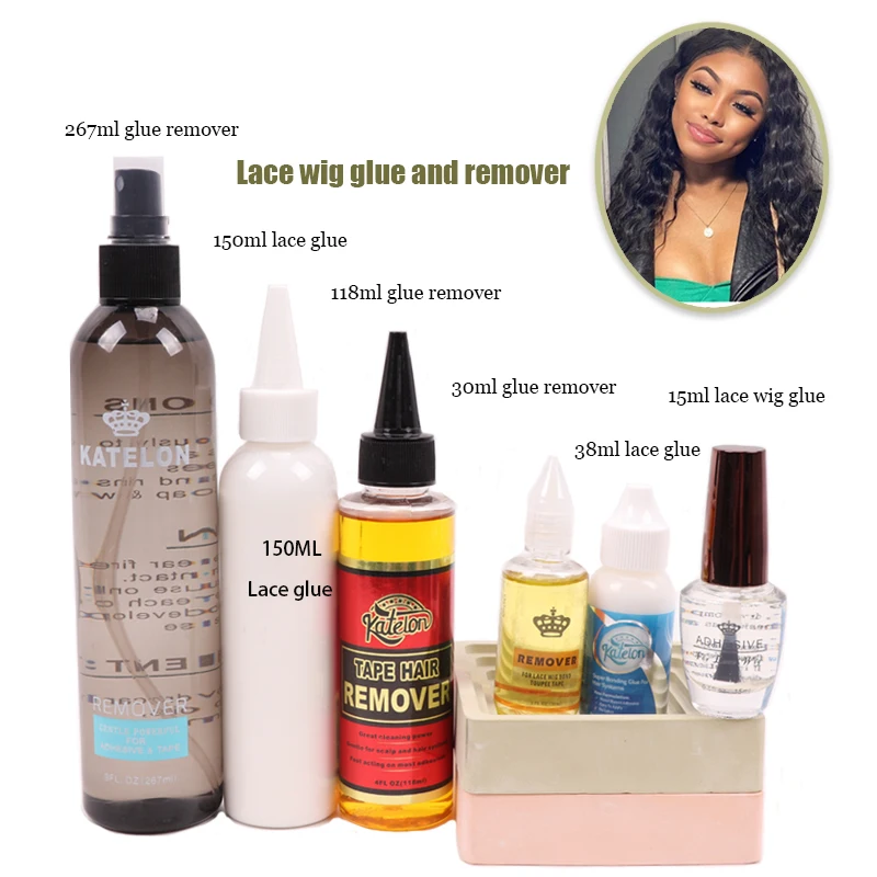 New Lace Glue Waterproof Hair Extension Glue And Wig Remover Big Bottle Remover For Hair Yellow For Adhesives