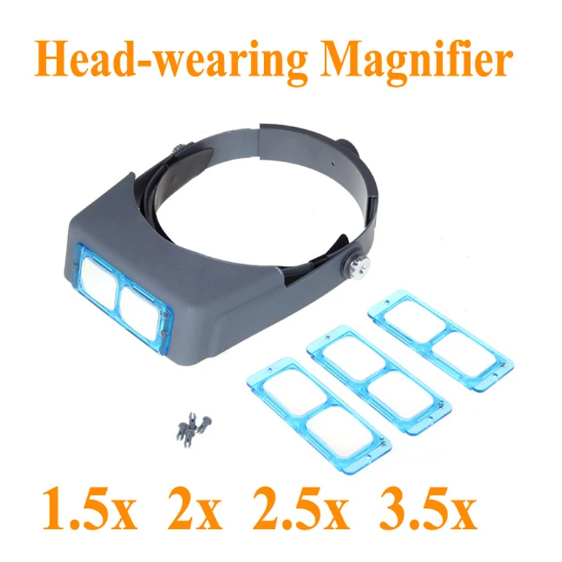 Headband Magnifier with 4 Lenses