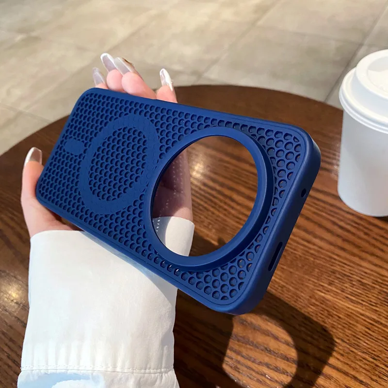 Enhanced Anti-Drop Honeycomb Cooling Magnetic Phone Case with ELVEV Suction Technology