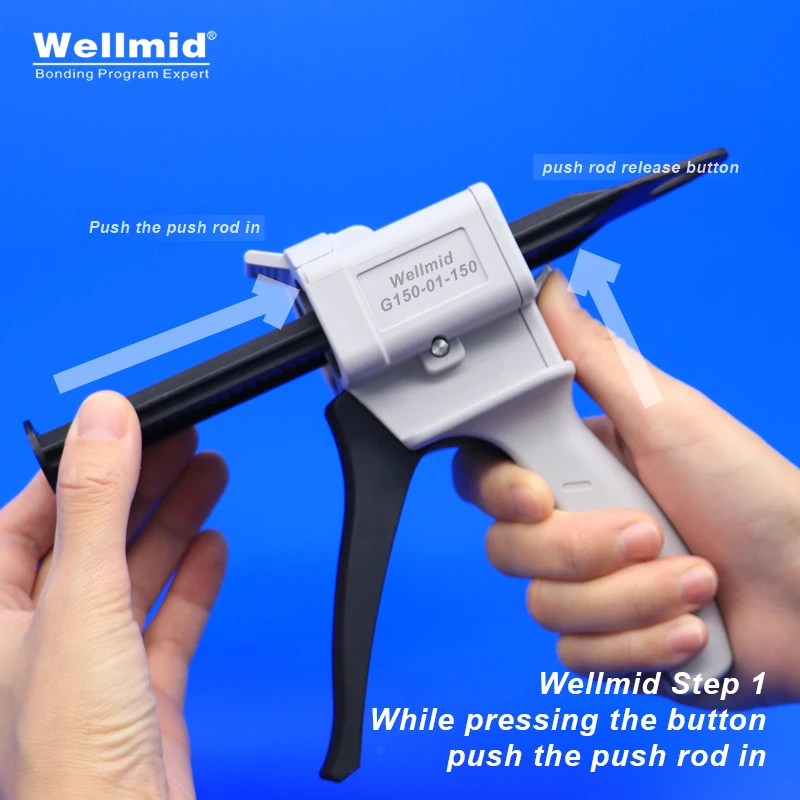 150ml 1:1 Adhesives Dispensing Gun 2K Kit Portable Double Tube Mixing Dispenser Loctite ARALDITE 3M Cartridges AB Glue Gun