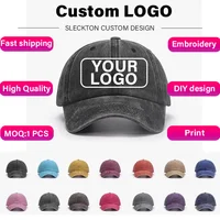 SLECKTON Custom Cap Logo Embroidery Retro Baseball Cap for Men and Women DIY Design Letter Hat Customize Graphic Print Wholesale 1