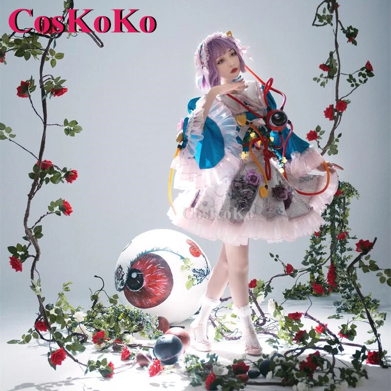 

【Customized】CosKoKo Komeiji Koishi Cosplay Game Touhou Project Costume Gorgeous Elegant Sweet Dress Halloween Role Play Clothing